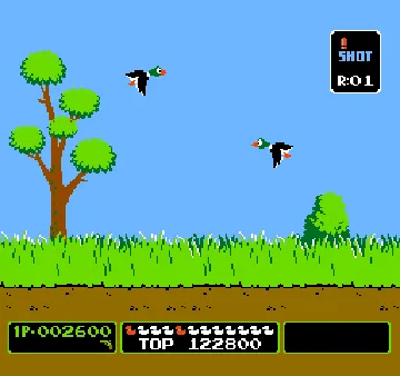 Vs. Duck Hunt screen shot game playing